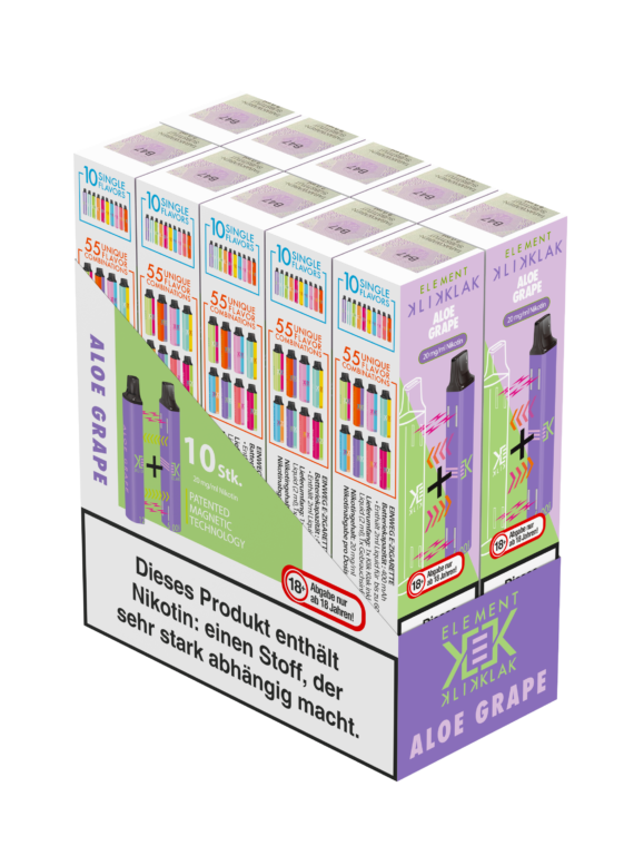 Klik Klak Aloe Grape NS20 - 20 mg - 10er-Pack