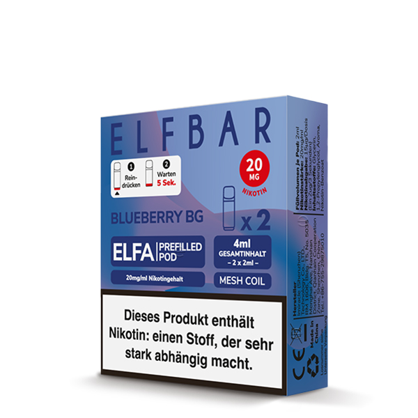ELFA CP Prefilled Pod - Blueberry BG