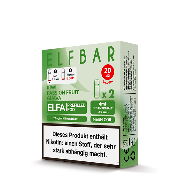 ELFA CP Prefilled Pod - Kiwi Passion Fruit Guava