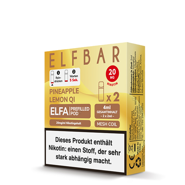 ELFA CP Prefilled Pod - Pineapple Lemon Qi